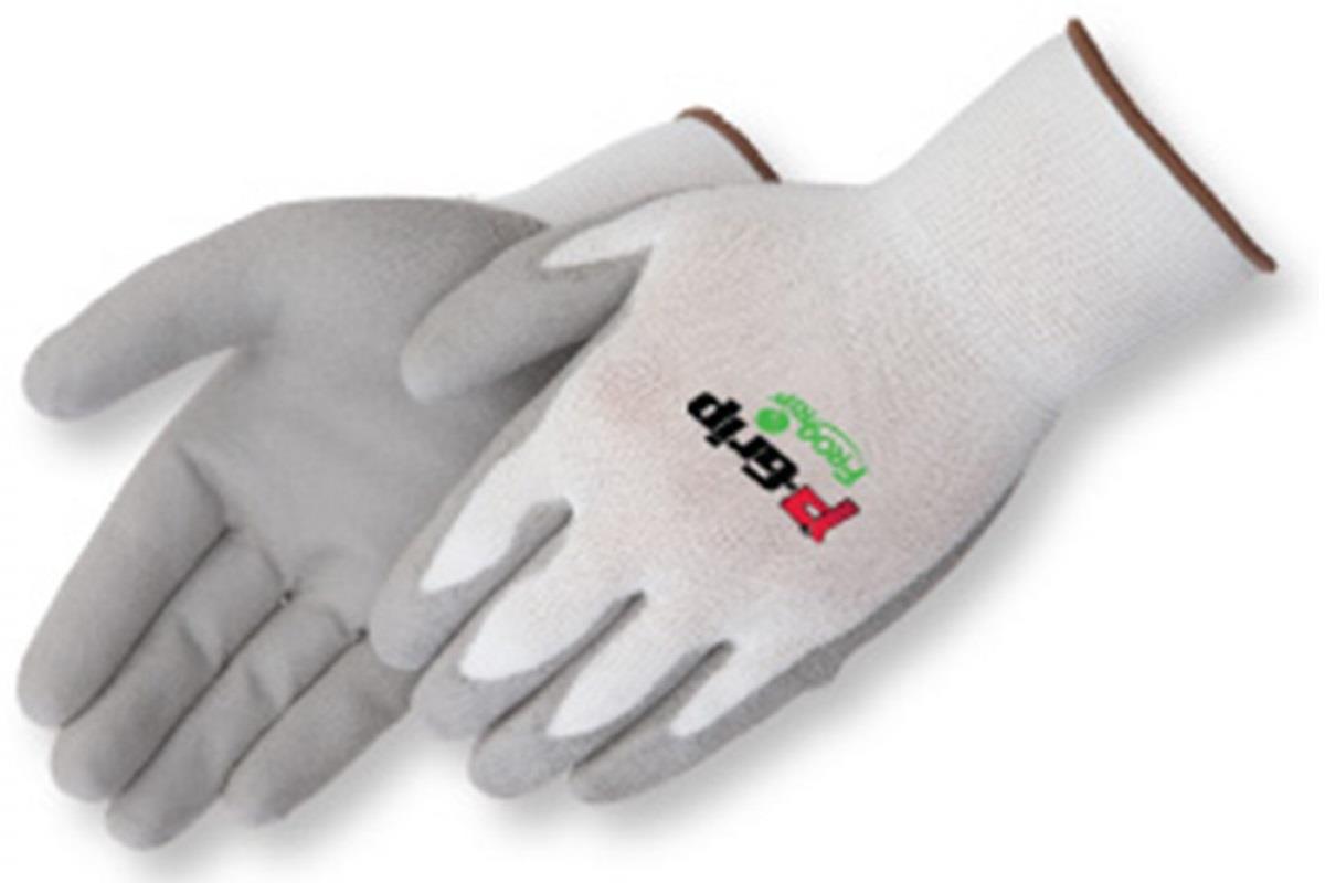 P-GRIP GRAY PU PALM COATED NYLON - Tagged Gloves